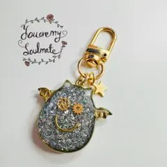 ハンドメイド♡シルバー猫デビルチャーム【送料無料】