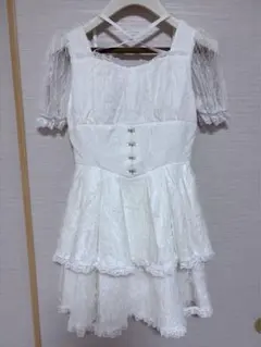ね*こ様 レーススリーブコルセットワンピース《値下げ可》