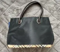 バーバーリーズブルーレーベル　トートバッグ　ハンドバッグ　手提げ　ノヴァチェック