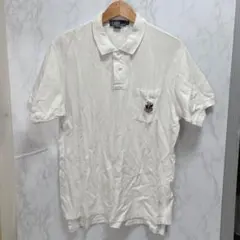 【ポロ バイラルフローレン】 半袖 ポロシャツ (M) オフホワイト