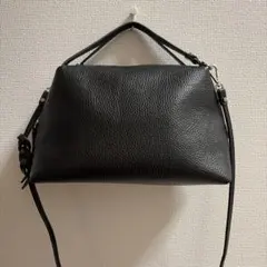 GIANNI CHIARINI アリファ 2WAY レザーバッグ M 黒