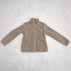 ユニクロ フリースフルジップジャケット Mサイズ ベージュzz