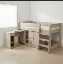 システムベッド デスク付き 収納一体型 ロフトベッドのサムネイル