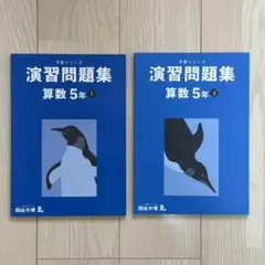 【四谷大塚】予習シリーズ 演習問題集 算数5年 上・下 2冊セット 書き込みなし