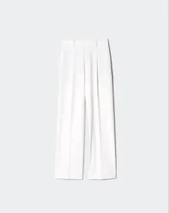 新品タグ付き未使用♡UNIQLO♡タックワイドパンツ丈長め