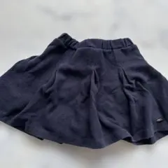 petit main 100センチ　ネイビー　インナーパンツ付きフリルスカート