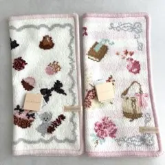 新品未使用　ジルスチュアート　シェニール織　タオルハンカチ　２枚セット