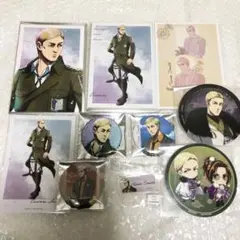 エルヴィン　11点　進撃の巨人　E-DINER 冬の歩み　進撃飯店　缶バッジ