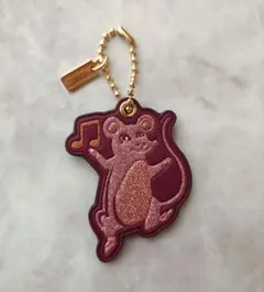 コーチ COACH レザー マウス キーホルダー バッグチャーム