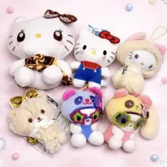 ハローキティ マスコット ぬいぐるみ6個