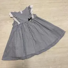 タルティーヌエショコラ ストライプワンピース 100