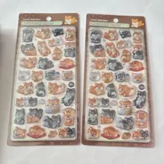 正規品 ボンボンドロップシール 和柄 柴犬 Q-LiA 2個セット 和犬 日本犬