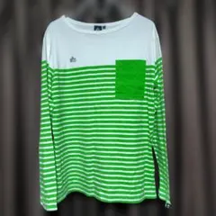 LOGOS 長袖Tシャツ ボーダー ポケット付き Lサイズのサムネイル