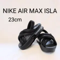 美品☆ナイキNIKE W AIR MAX ISLAオールブラック厚底23cm