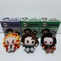 鬼滅の刃　プラッシュマスコット　煉獄杏寿郎 竈門炭治郎 竈門禰豆子