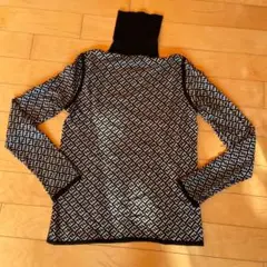 フェンディロゴ　タートルネックニット タートルネック