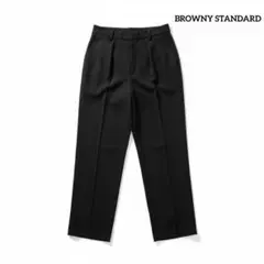BROWNY STANDARD テーパードパンツ ブラック Lサイズ きれいめ