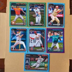 mlb topps ベースボールカード7枚