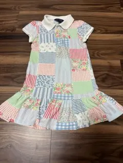 POLO Ralph Lauren パッチワーク 半袖ワンピース