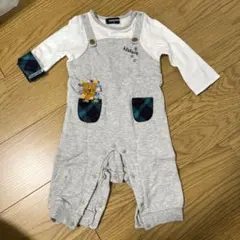 klädkåp グレーロンパース サイズ80