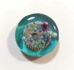 レジン ヘアゴム パープル ブルー ハンドメイド - メルカリ