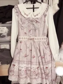 LIZLISA whip bear home cafe柄ワンピース ピンクのサムネイル