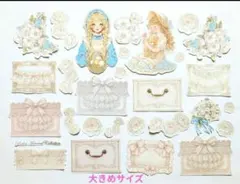 ダイカット素材 コラージュシート おすそ分け 女の子 - メルカリ