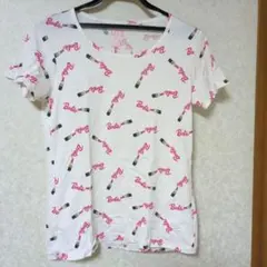 Barbie✕UNIQLOコラボTシャツ　Mサイズ（右肩に汚れ有り）