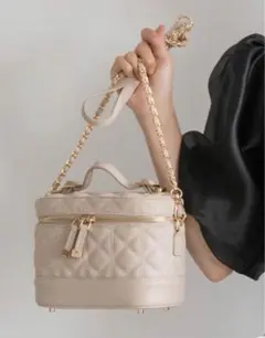 RANDA キルティング2WAY バニティバッグ