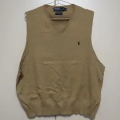 POLO RALPH LAUREN ポロラルフローレン ロゴ ニットベスト XL