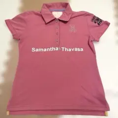 Samantha GOLF サマンサタバサ　半袖 ポロシャツ　ピンク　M 日本製のサムネイル