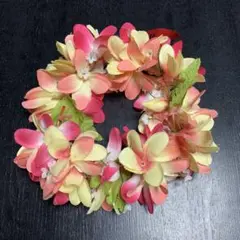 ハワイ風 ピンクイエローレイ