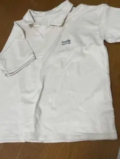 ホワイト ポロシャツ M-L leccky learning