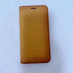 スマホケース iPhone X/XS 手帳型 革 牛革 ブラウン シンプル