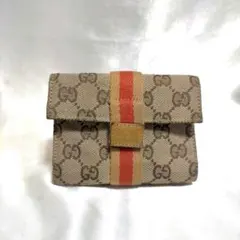 GUCCI グッチ GGキャンバス シェリーライン ポーチ 小物入れ