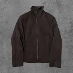 archive ダークブラウン ジッパージャケット ハイネック フルジップ