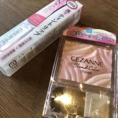 【セザンヌ】春色桜セット♡チーク03サクラミルフィーユティントリップ201新品のサムネイル