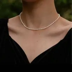 淡水パール　ホワイトパール チョーカー ネックレス