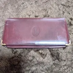 Cartier 長財布 ボルドー レザーのサムネイル