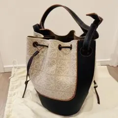LOEWE ロエベ バルーンバッグ アナグラム ショルダー ブラック バッグ