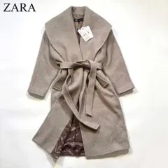 【タグ付き】ZARA MANTECO ビッグカラー ベルト ロングコート ザラ