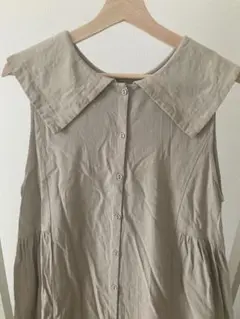 サマンサモスモス　セーラー襟前後着ワンピース