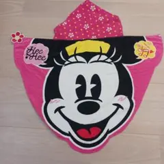 ミニーマウス フード付きスイムタオル