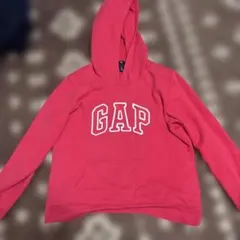 GAP ロゴ プルオーバー パーカー ピンク Lのサムネイル