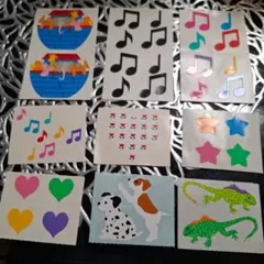 多様なデザインのステッカーセット