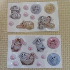 mofusand　GIGO ロップイヤーうさにゃん　ぷっくりシール