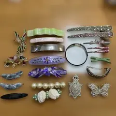 ヘアアクセサリー まとめ売り バレッタ ヘアクリップ ブローチ