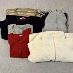 ユニクロ秋冬ベスト、ジャケット、セーター、カーディガン6点セット