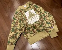 XLARGE KIDS×Championコラボ 迷彩トレーナー