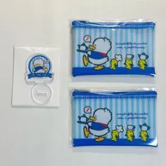 あひるのペックル フラットポーチ アクリルスタンド 3点 まとめ売り 新品未使用